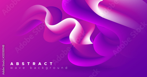 Pink Wave Background. Flow ...