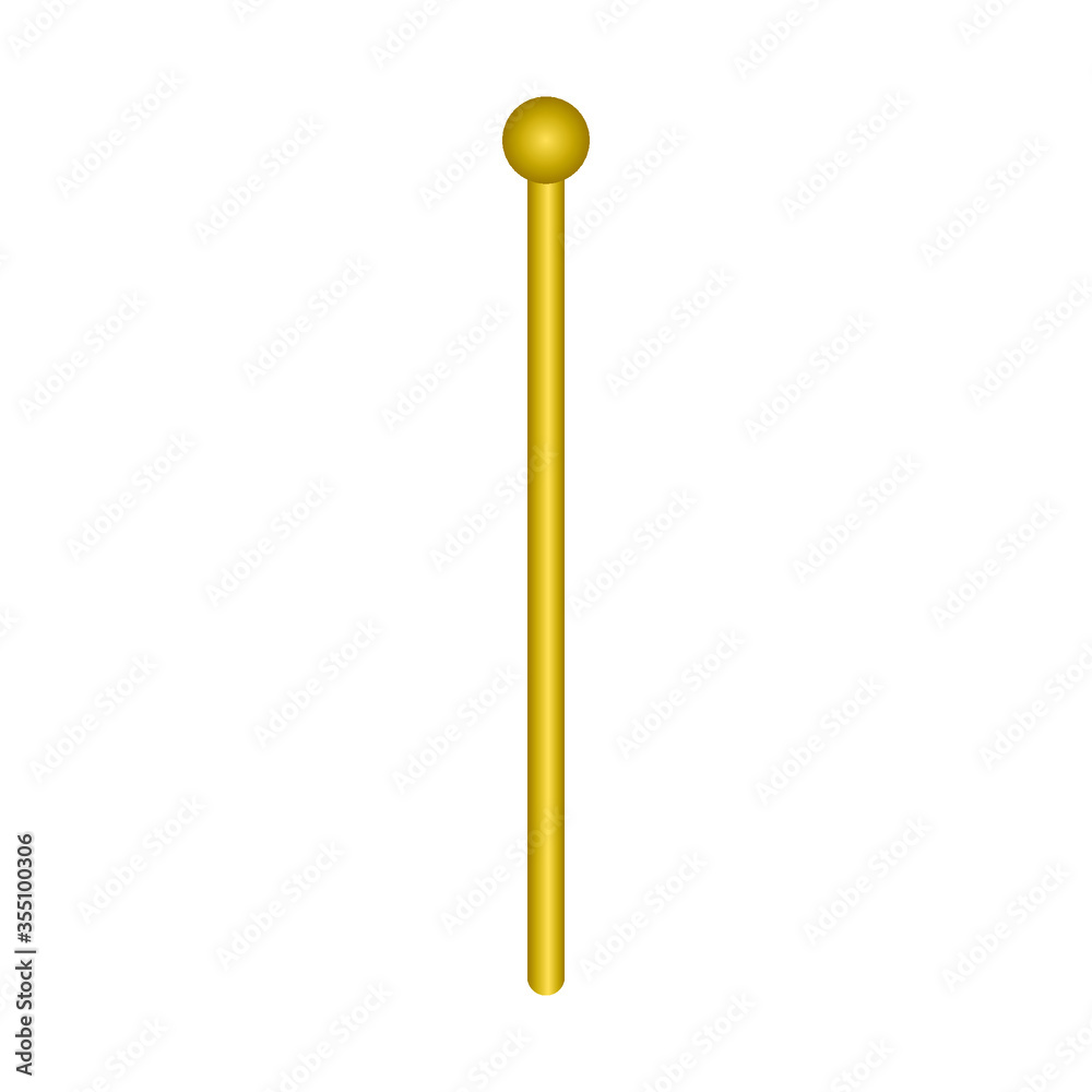 golden pole stick design