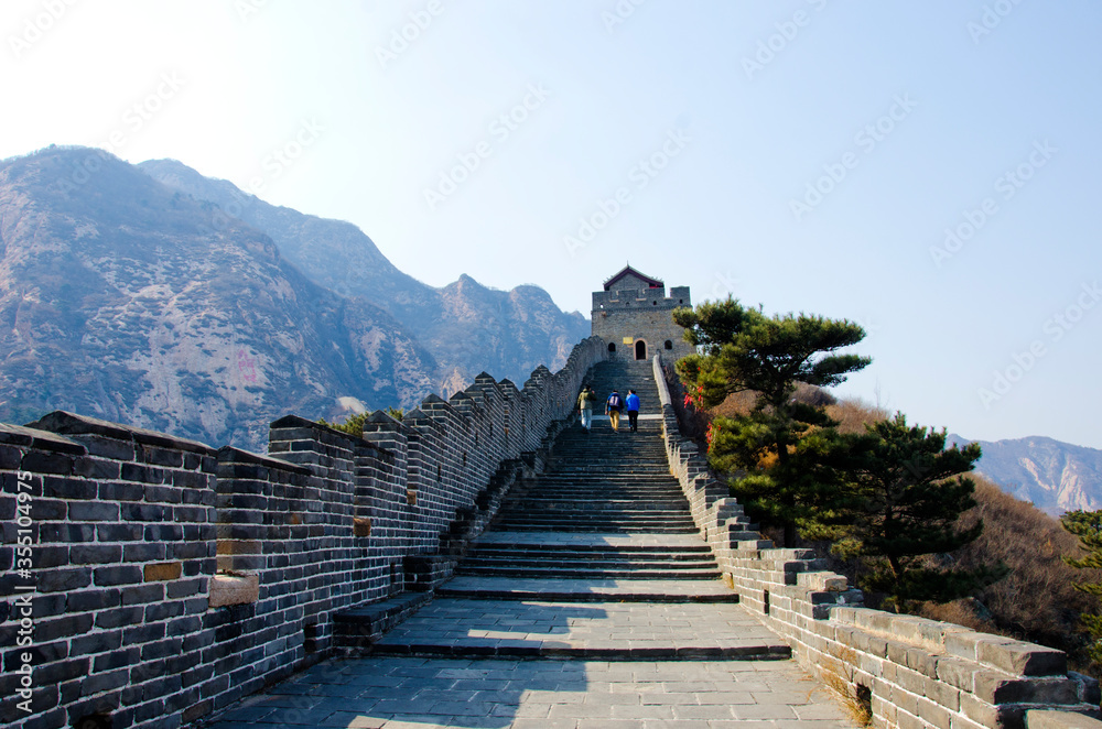 The great wall of shanhaiguan pass in china.