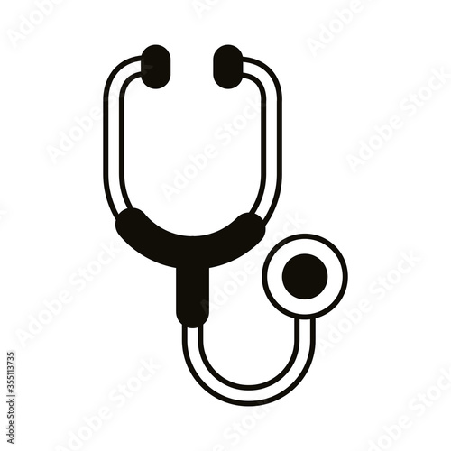 medical stethoscope tool line style
