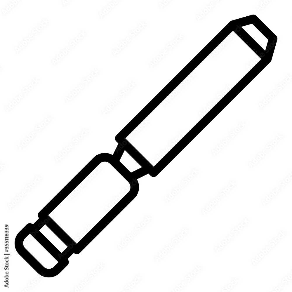 Industry chisel icon. Outline industry chisel vector icon for web design isolated on white background Industry chisel icon. Outline industry chisel vector icon for web design isolated on white background