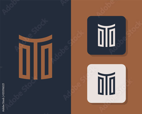 Letter O T O logo design. creative minimal monochrome monogram symbol. Universal elegant vector emblem. Premium business logotype. Graphic alphabet symbol for corporate identity