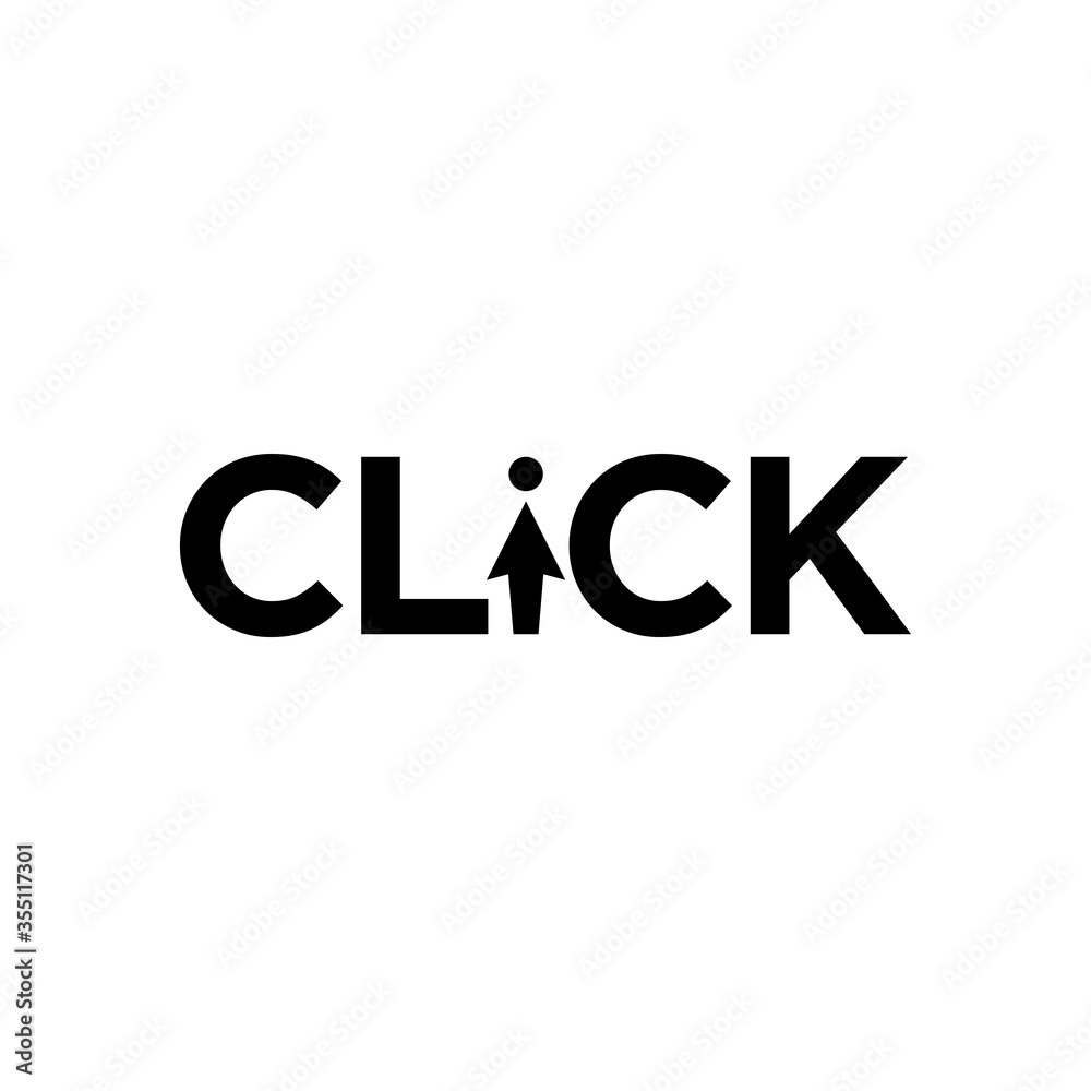 simple text click logo simple text click logo