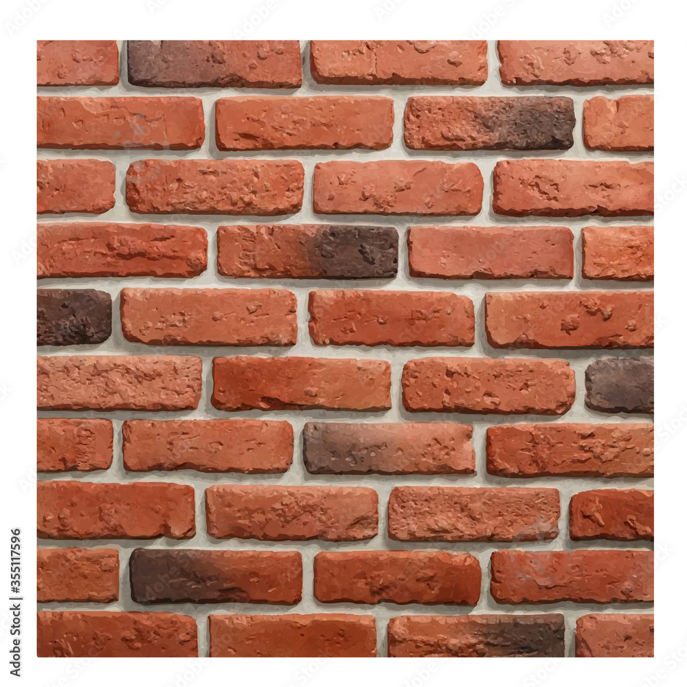 Red brick wall background,texture pattern. Vector illustration eps 10 Red brick wall background,texture pattern. Vector illustration eps 10