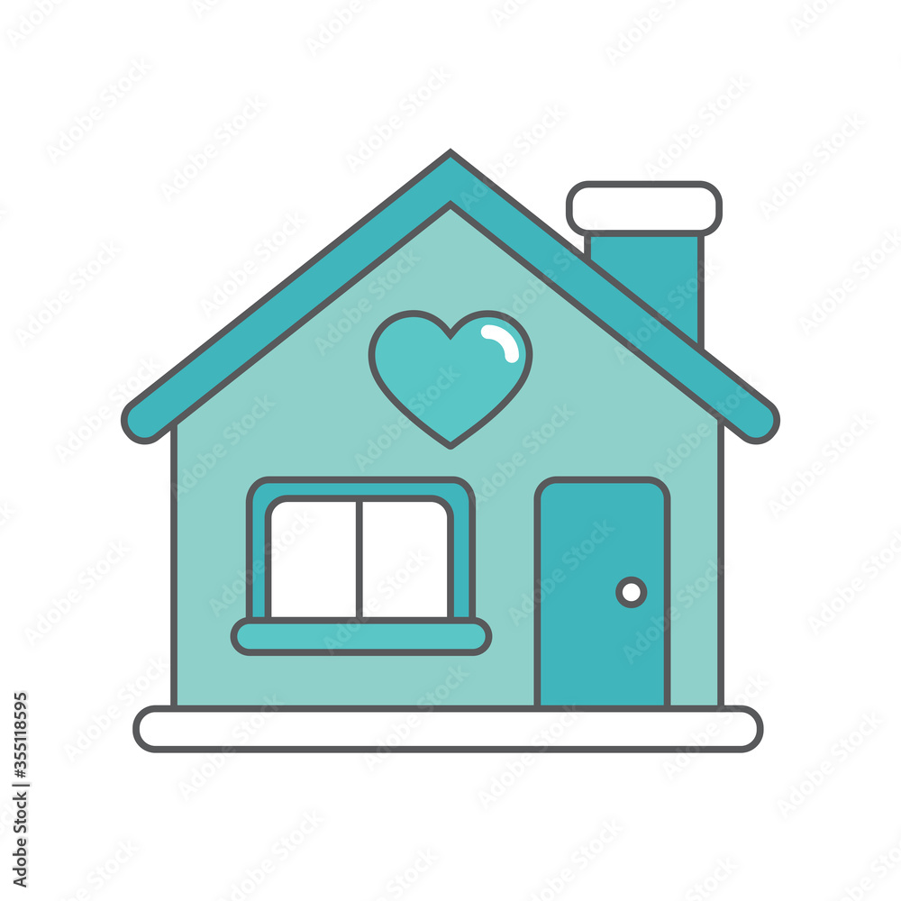 Flat Design Icon Health Medical Virus Simple Outline Vector Stay At House Home Flat Design Icon Health Medical Virus Simple Outline Vector Stay At House Home