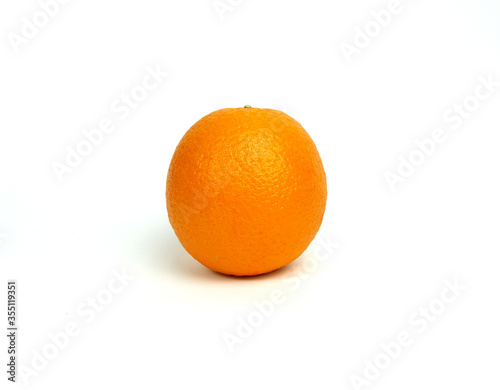 Orange fruit isolated on white background,Valencia Orange, With clipping path