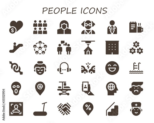 people icon set