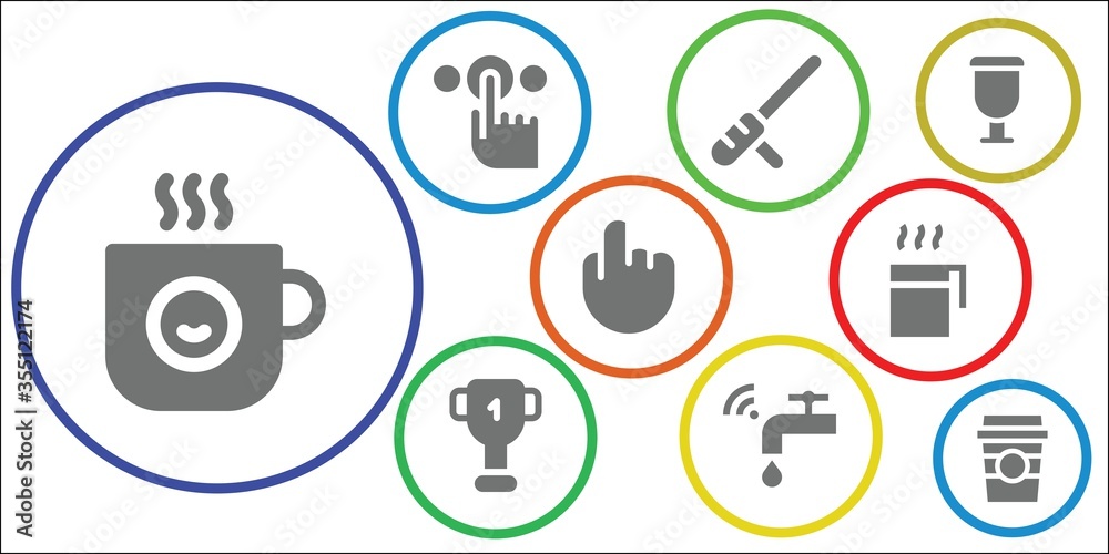 Modern Simple Set of take Vector filled Icons Modern Simple Set of take Vector filled Icons