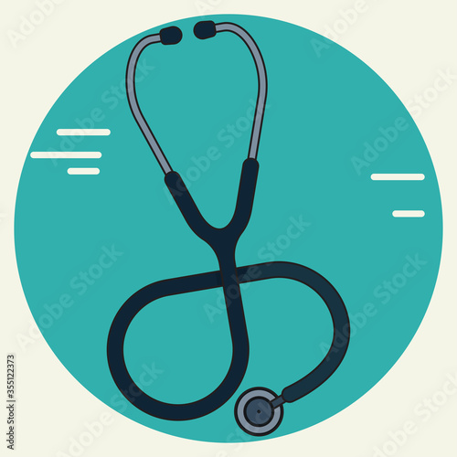 Stetoskop icon vector illustration. Healthcare and medical concept