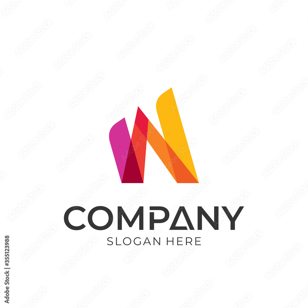 Logo vector of initial letter w. Simple transparency style. Logo template ready for use. Logo vector of initial letter w. Simple transparency style. Logo template ready for use.