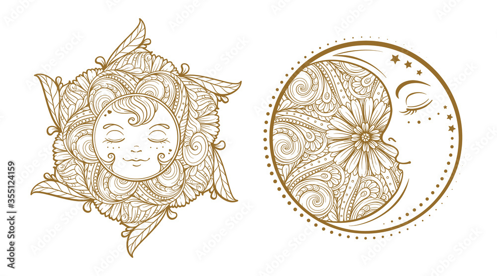 Солнце и луна символ значение. Мандала солнце тату. sun ethnic.