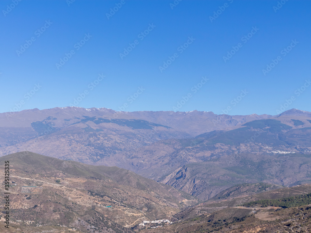 the Sierra Nevada mountain range in southern Spain