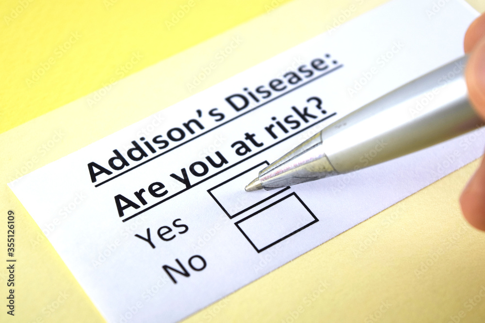 Fototapeta premium Questionnaire about health problems