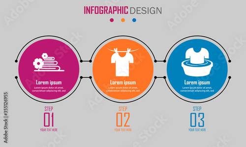 Abstract paper infografics of underwear erased by air conditioning, clothes drying on a rope, sign of soaking clothes. Vector eps10 illustration