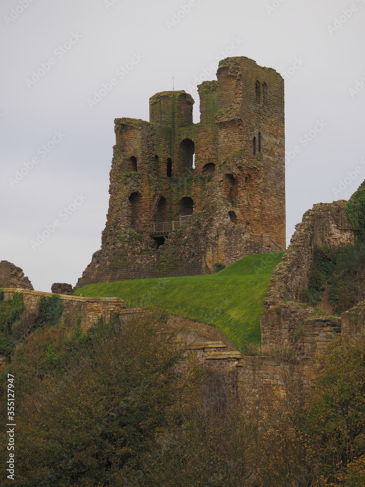 The ruins of Scarborough Castle, Yorkshire, UK