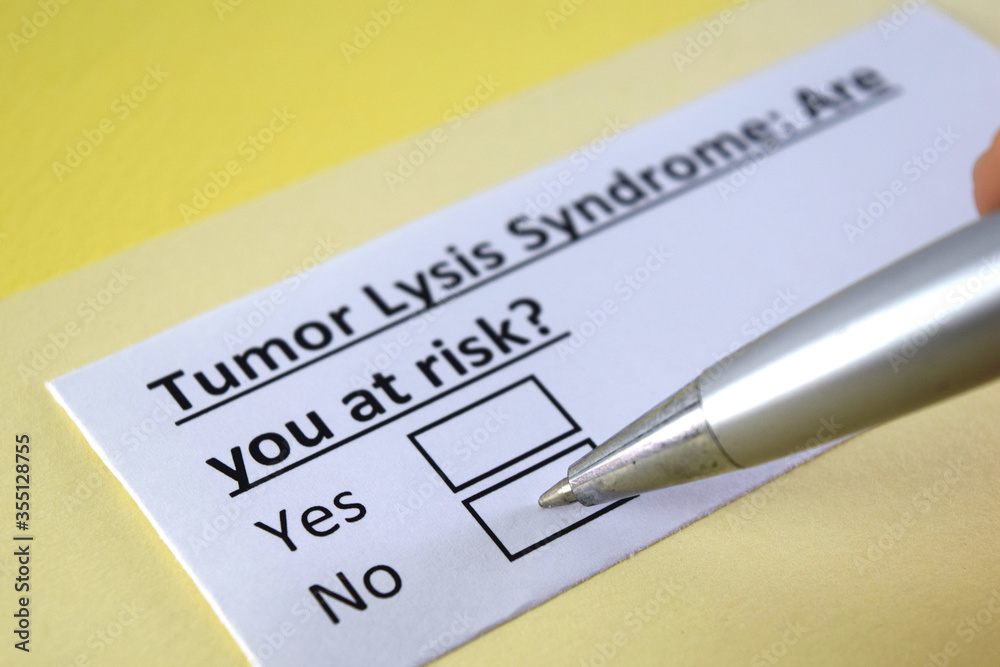 One person is answering question about tumour lysis syndrome.