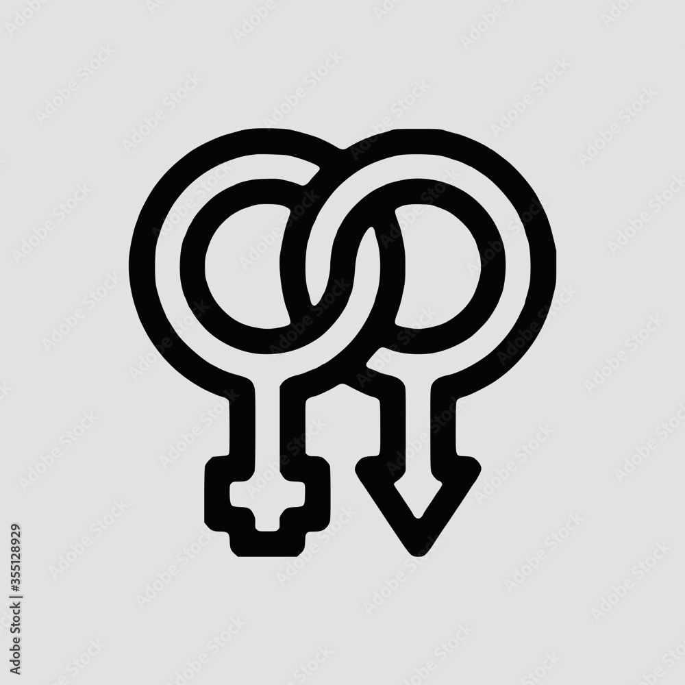 Vector Illustration of A World Pride Male Female Icon | Vector Line Icon | World Pride Vector Icon | Single Vector Icon Vector Illustration of A World Pride Male Female Icon | Vector Line Icon | World Pride Vector Icon | Single Vector Icon