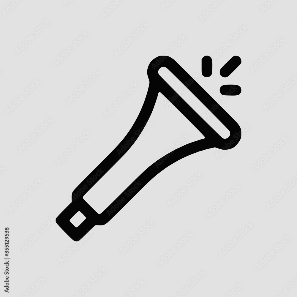 Vector Illustration of A World Pride Horn Icon | Vector Line Icon | World Pride Vector Icon | Single Vector Icon Vector Illustration of A World Pride Horn Icon | Vector Line Icon | World Pride Vector Icon | Single Vector Icon
