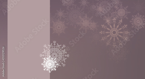 art christmas blue background with snowflakes and space for text