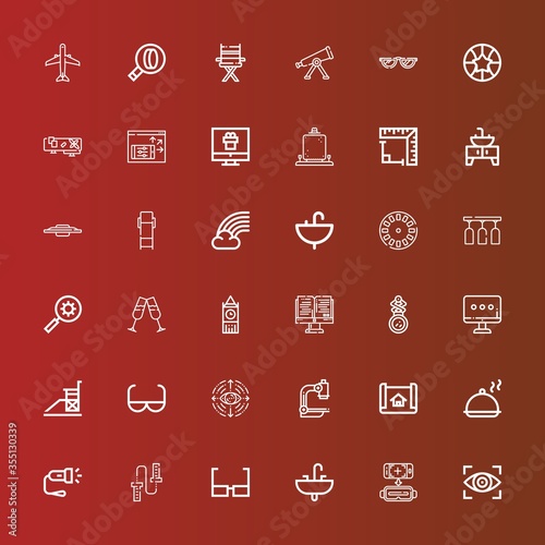 Editable 36 view icons for web and mobile