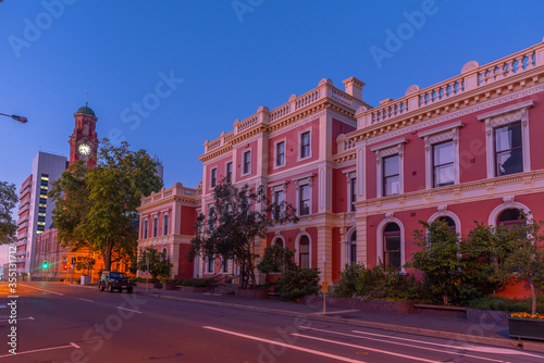 Quadro su tela Historical houses in center of Launceston, Australia