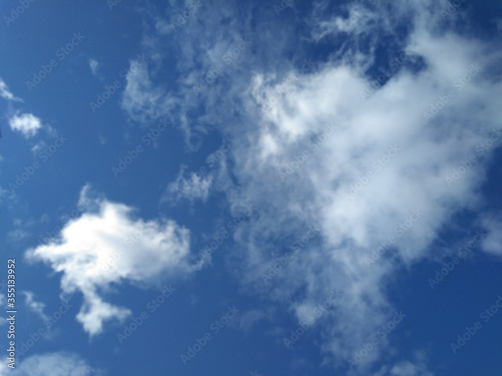 blue sky with clouds