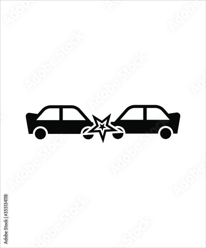 car accident icon,vector best flat icon.