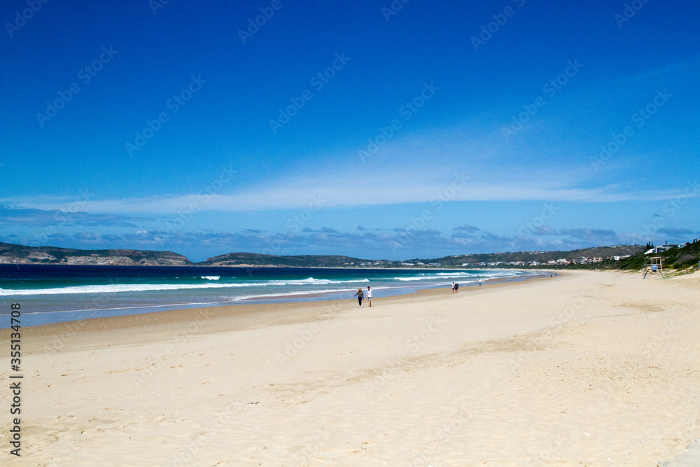 Seascape at Plettenberg Bay South 
Africa showing the peninsula
