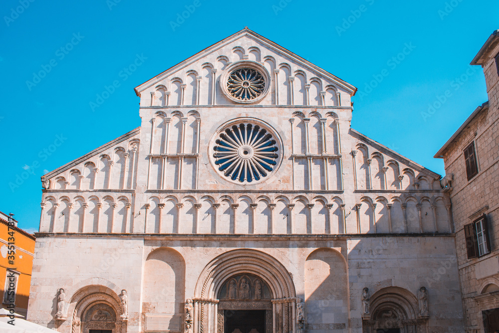 Cathedral of St Anastasia. The Roman Catholic cathedral in the old town of Zadar, Croatia