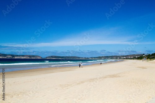 Seascape at Plettenberg Bay South  Africa showing the peninsula 