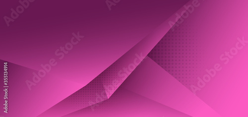 Abstract pink polygon trian...