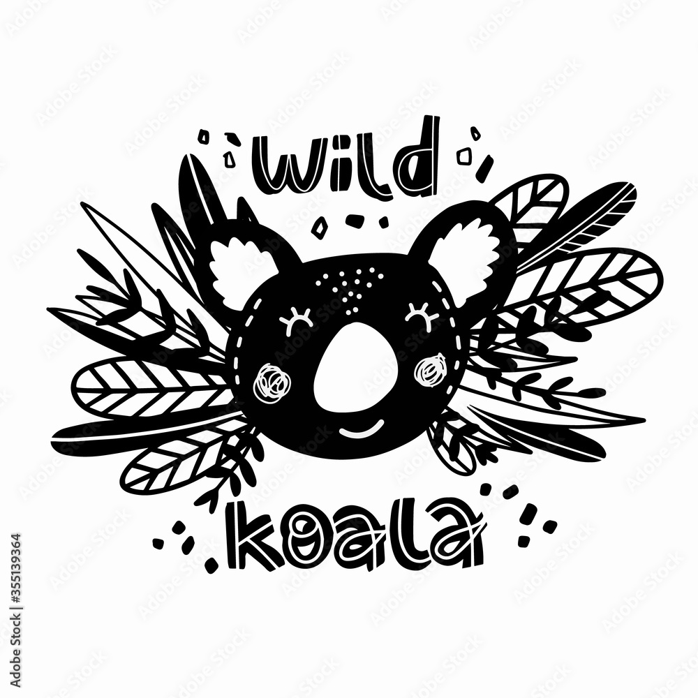 Obraz premium Wild koala illustration