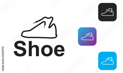 Shoe Logo Design Template-Shoe logo, symbol, sign, 
 app for a shoe company, or another company.