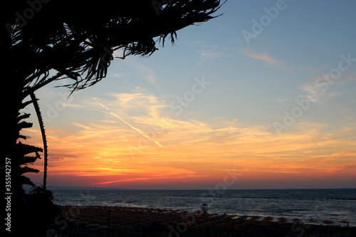 Tableau sur toile Tramonto sul mare