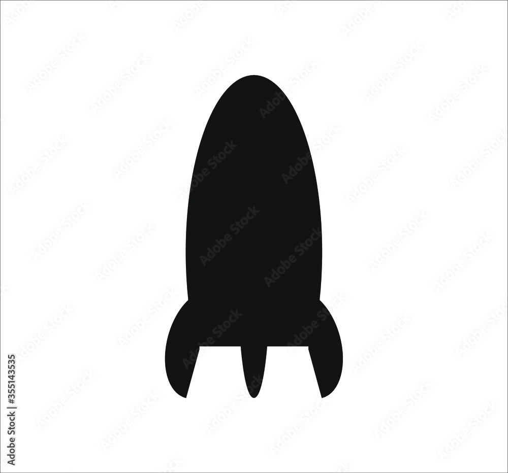 space rocket icon. illustration for web and mobile design. space rocket icon. illustration for web and mobile design.