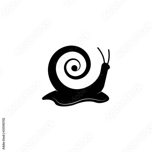 snail logo template vector