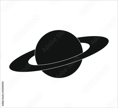 saturn planet icon. illustration for web and mobile design.