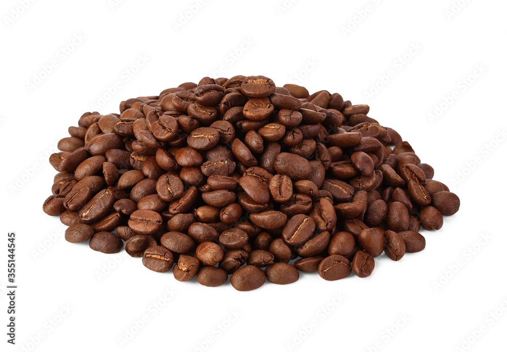 Coffee Beans isolated on white background area for copy space. Coffee Beans isolated on white background area for copy space.