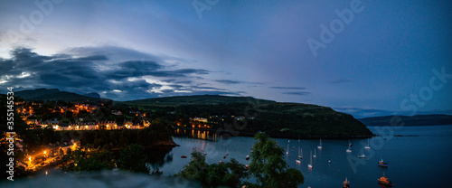 Portree Harbour at night, night at the Isle of Skye, scotland, From the lump, Loch Portree