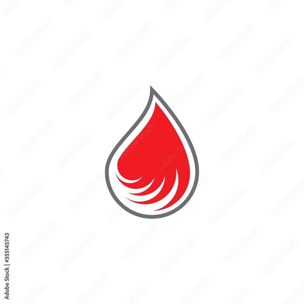 Blood ilustration logo vector Blood ilustration logo vector