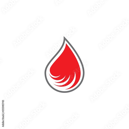 Blood ilustration logo vector