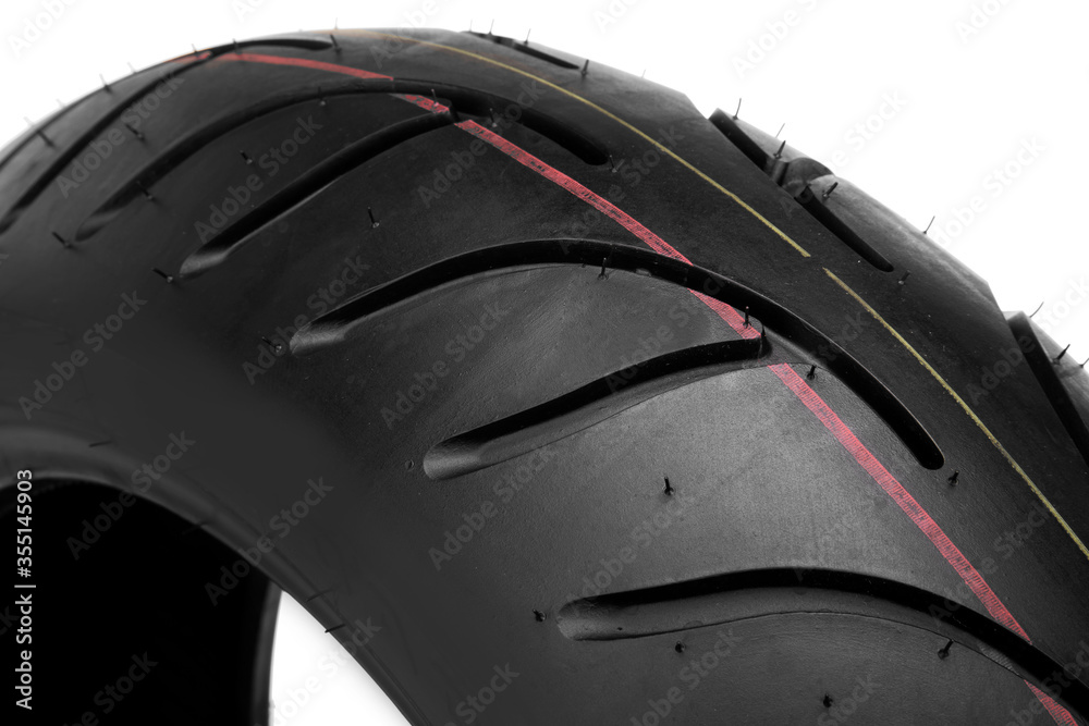 Fototapeta premium tire isolated on white background
