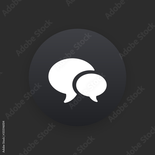 Live Chat -  Matte Black Web Button