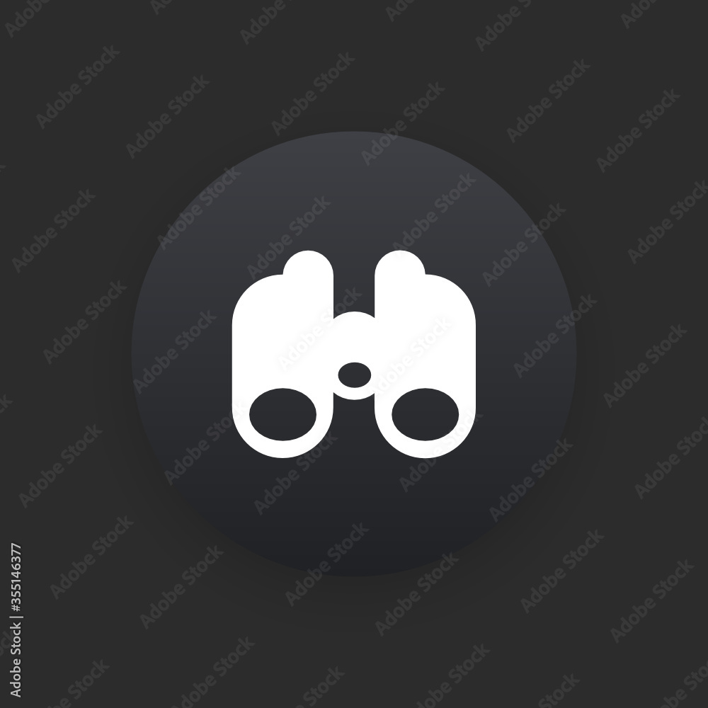 Binoculars - Matte Black Web Button Binoculars - Matte Black Web Button