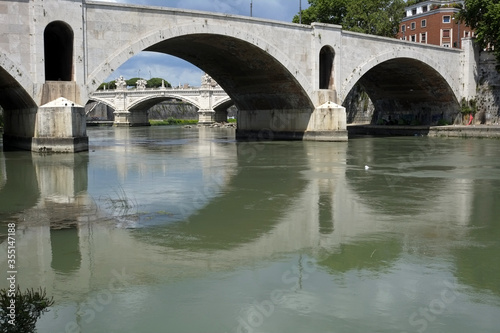 Along the Tiber under the bridges of Rome