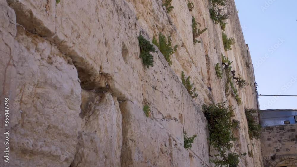 The wailing Wall (kotel,Western) With Swifts Birds Flying in Slow Motion The wailing Wall (kotel,Western) With Swifts Birds Flying in Slow Motion