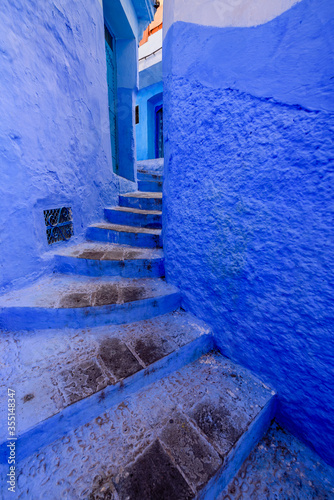 Chefchaouen also known as Chaouen, is a city in northwest Morocco. It is the chief town of the province of the same name, and is noted for its buildings in shades of blue. © Ondrej Bucek