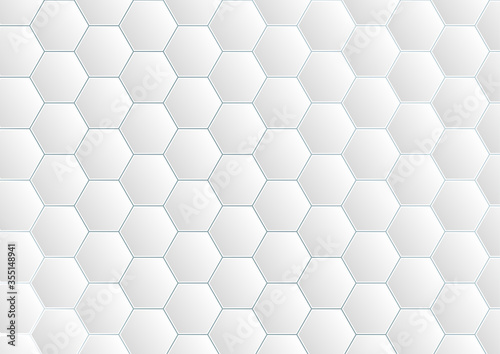 Fototapeta Naklejka Na Ścianę i Meble -  Hexagon pattern grid background vector illustration for abstract modern futuristic design.
