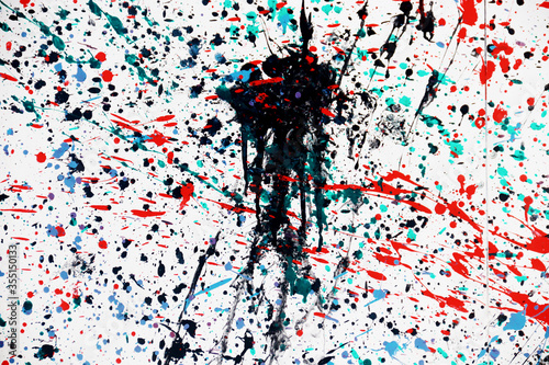 Abstract isolated colorful vector watercolor stain. Grunge element for paper design