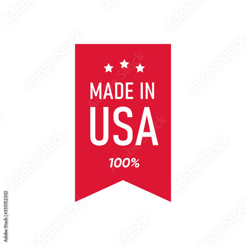 made in usa sign vector design	